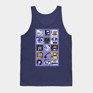 80s music collage art Tank Top